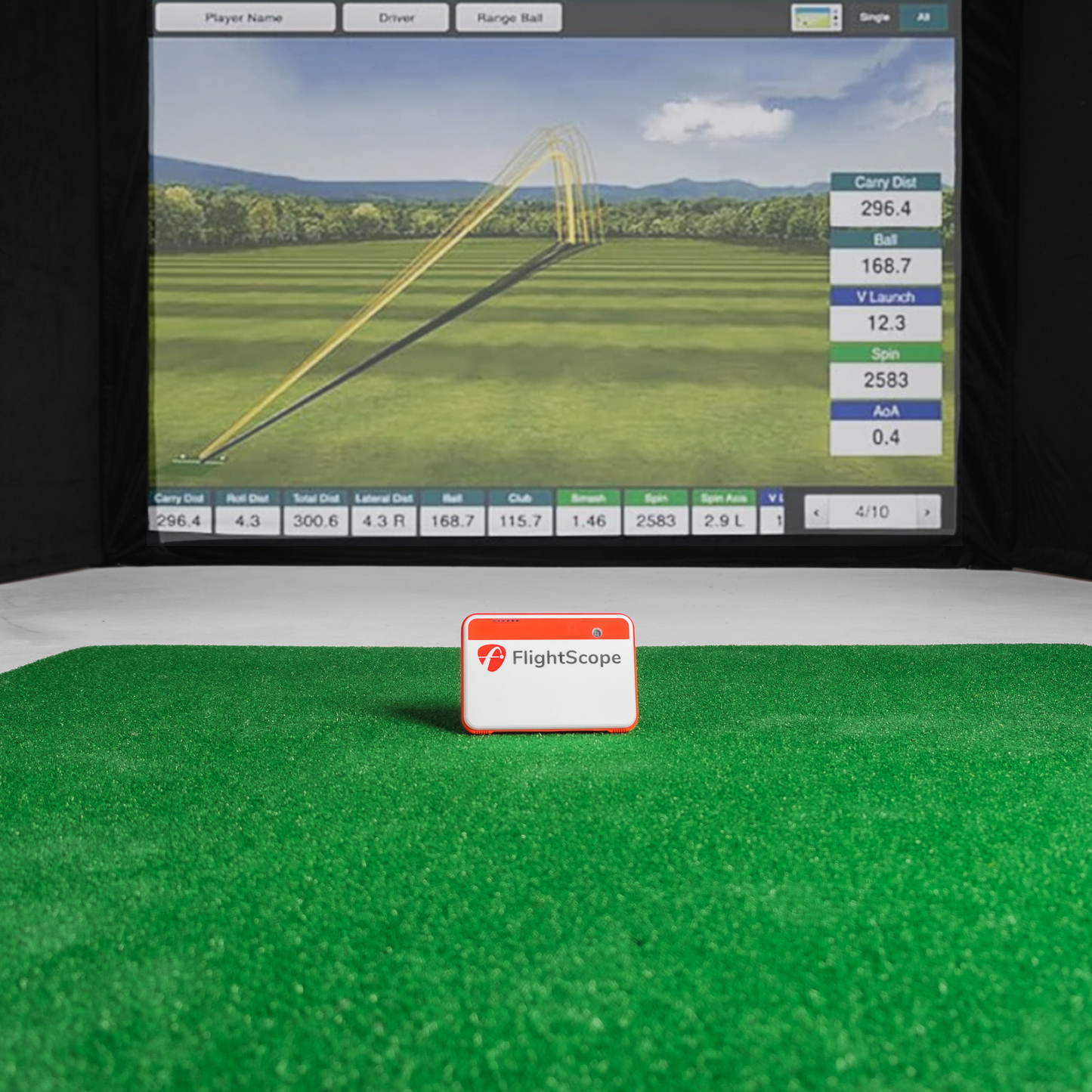 FlightScope Mevo+ Home Golf Simulator Bundle