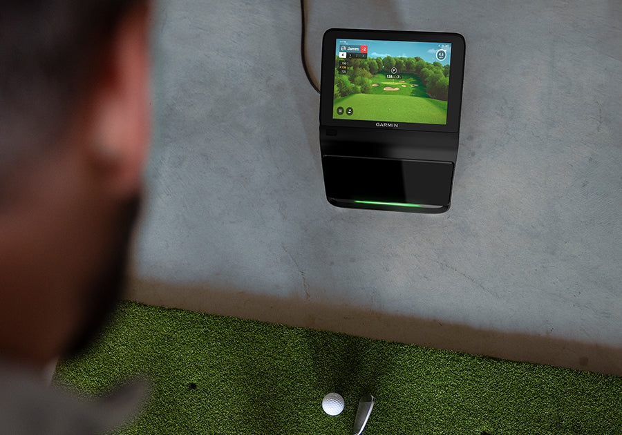 Garmin Approach R50 Retractable Screen Golf Simulator Package