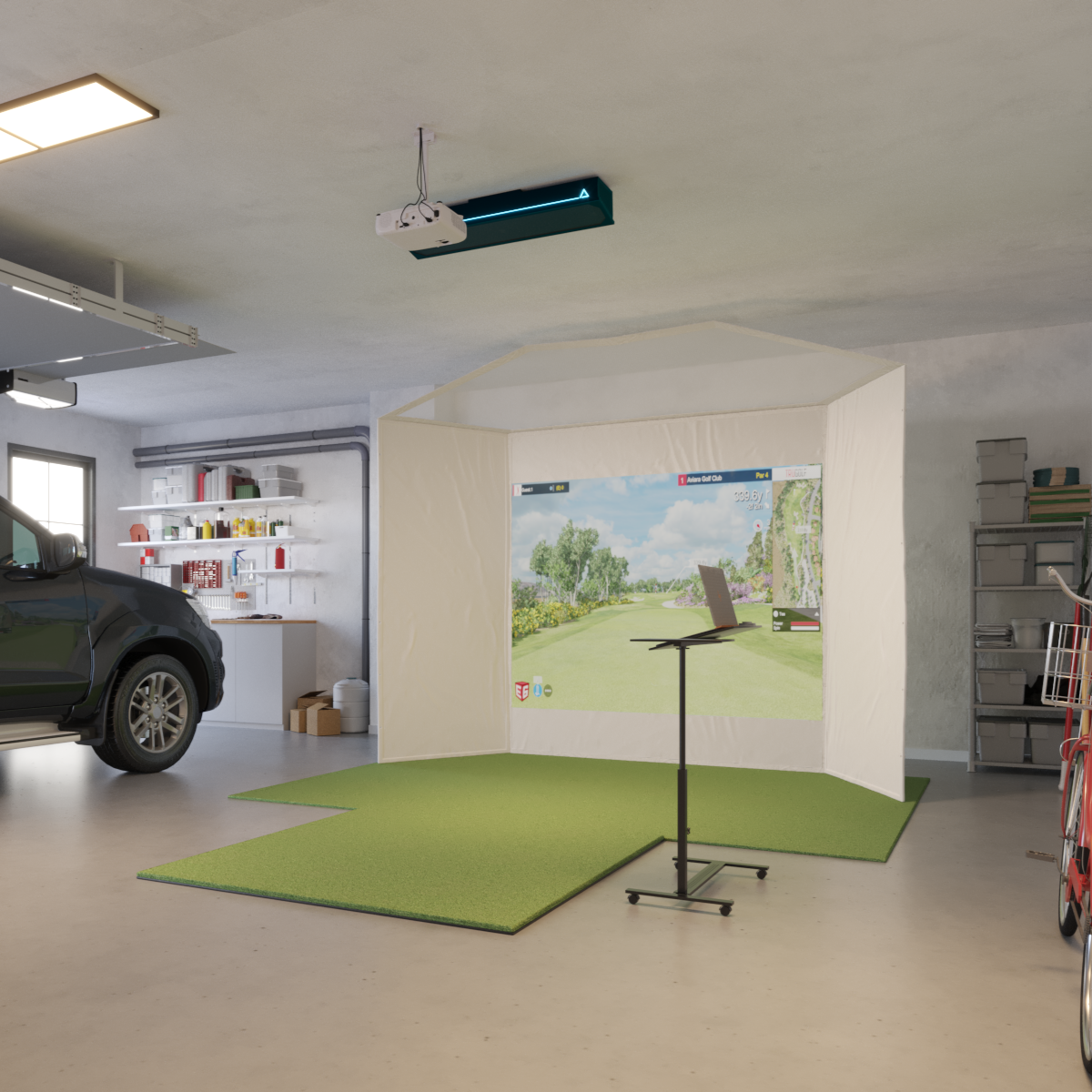 TruGolf Apogee Retractable Golf Simulator