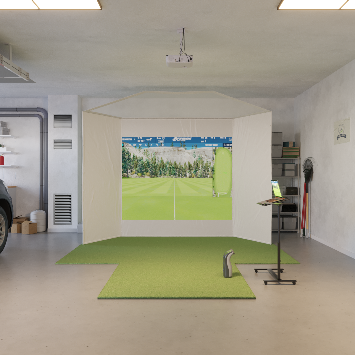 Foresight Sports GC3 Retractable Golf Simulator