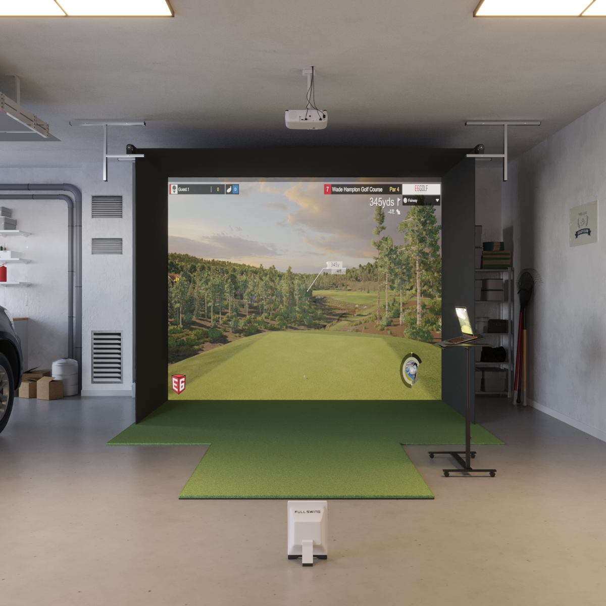 Full Swing KIT Retractable Golf Simulator Package