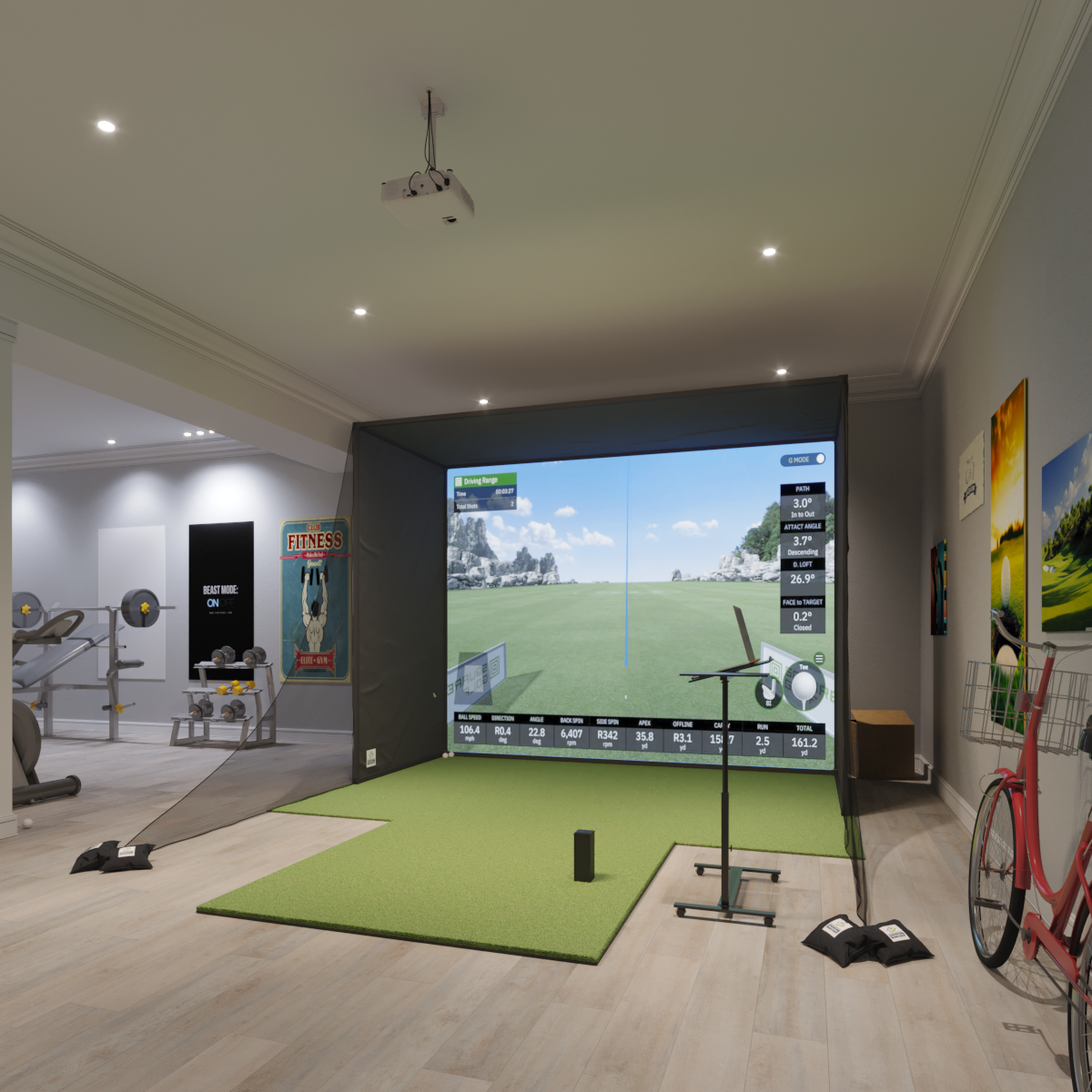 Square Golf SwingBay Simulator Package