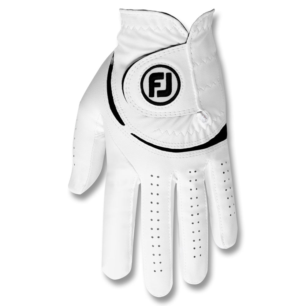 FootJoy WeatherSof Golf Glove White/Black - 24 Men