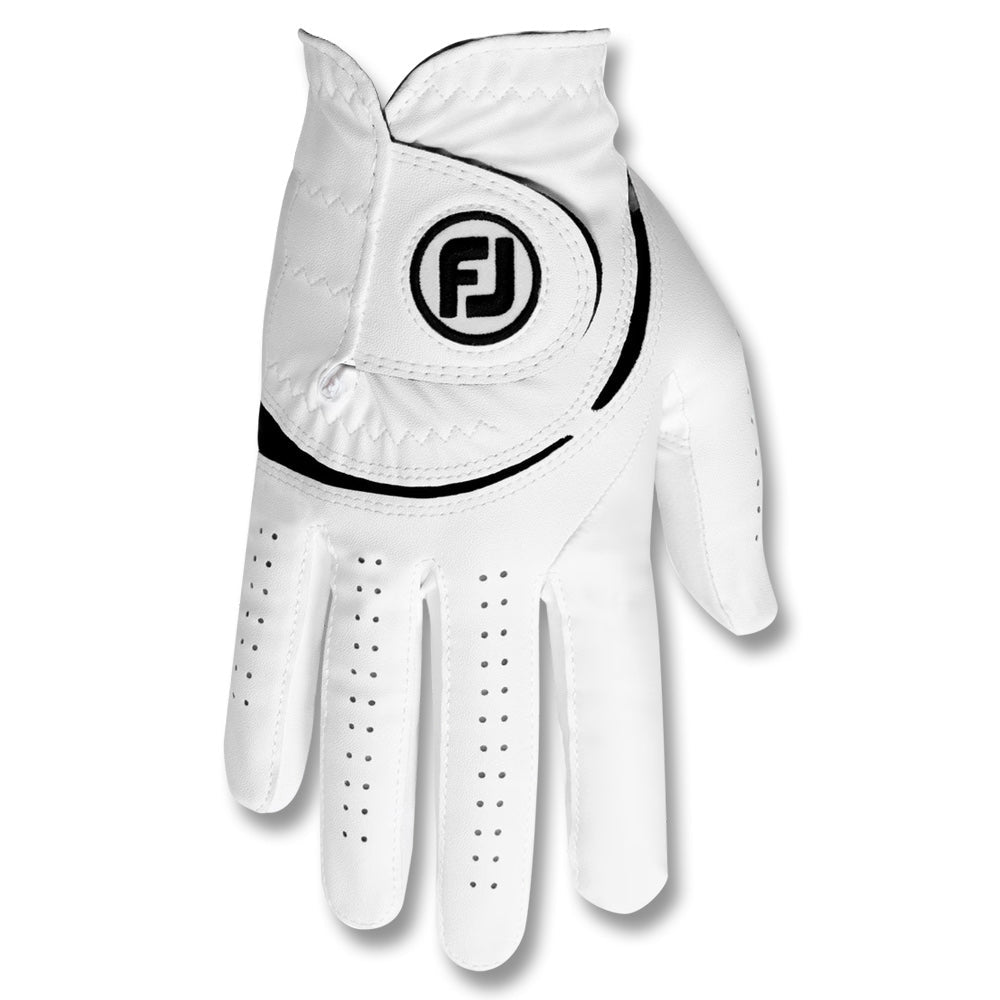 FootJoy WeatherSof Golf Glove White/Black - 24 Men