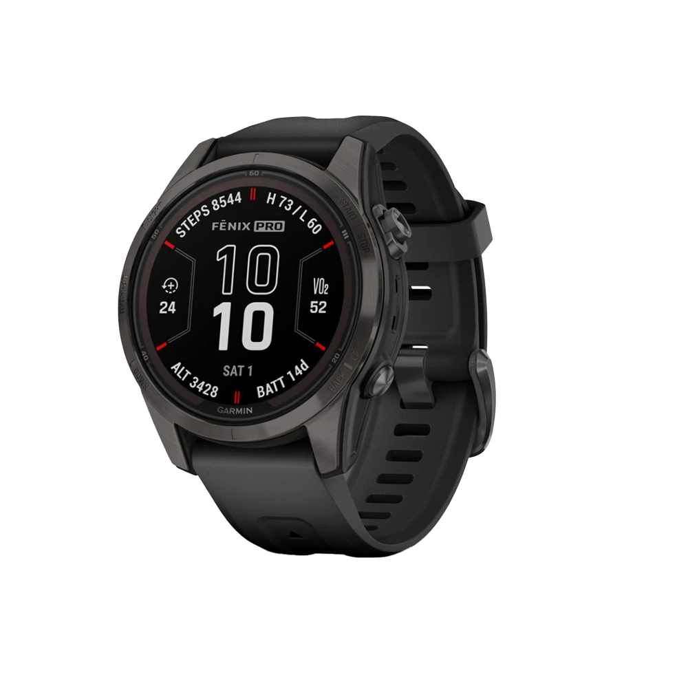 Garmin Fēnix® 7S – Sapphire Solar Edition - Carbon Gray