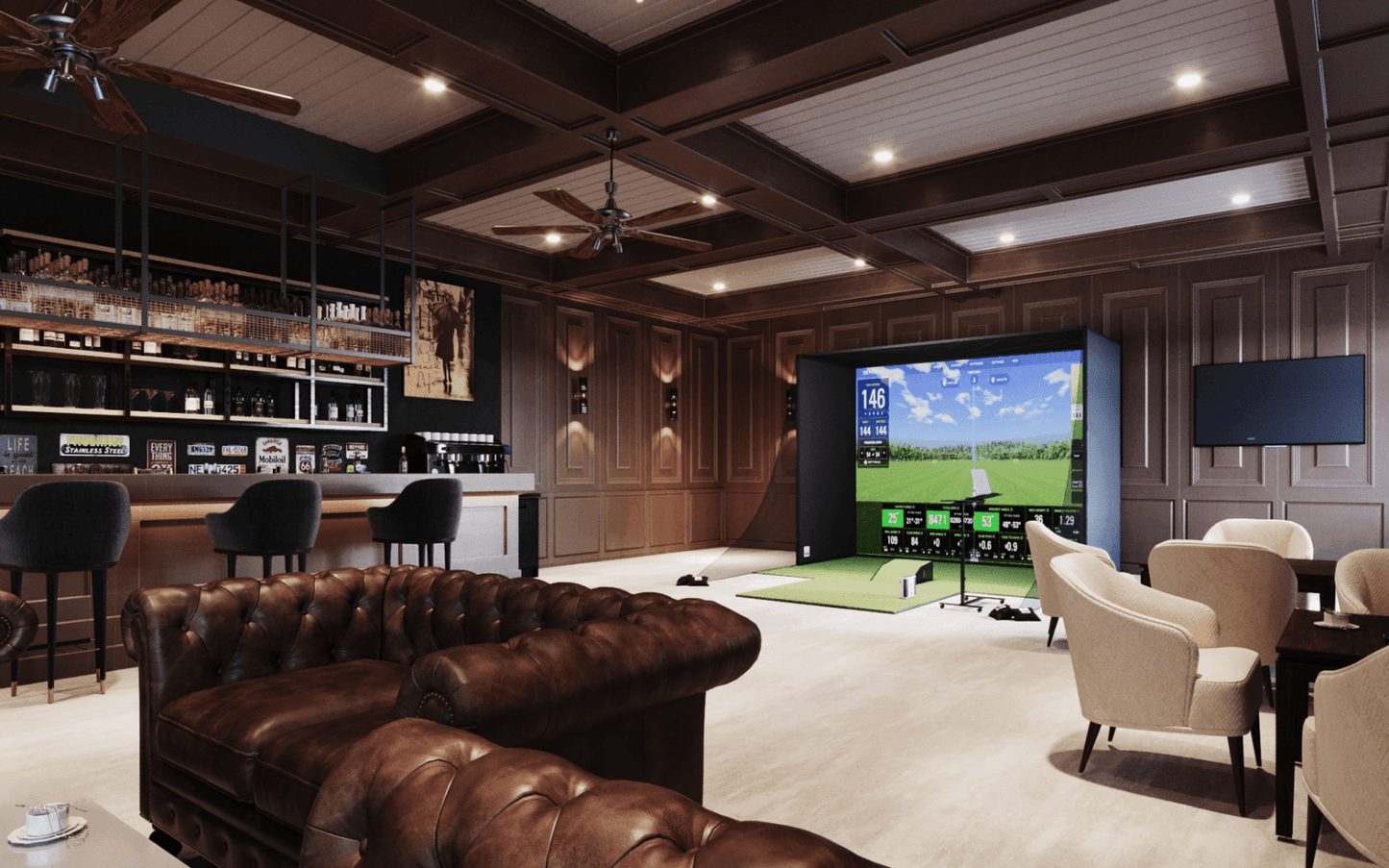 SkyTrak+ SwingBay Golf Simulator