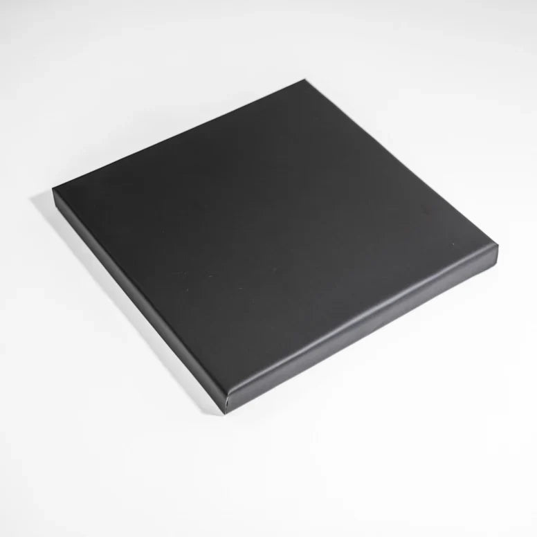 Golf Simulator Foam Leatherette Acoustic Wall Tiles Sound Dampening Panels, Black, Pack Of 10 Wall Tiles