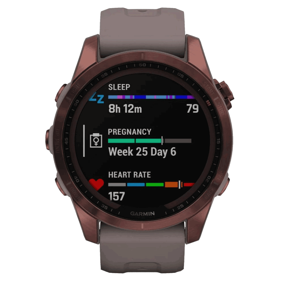 Garmin Fēnix® 7S – Sapphire Solar Edition - Mineral Blue