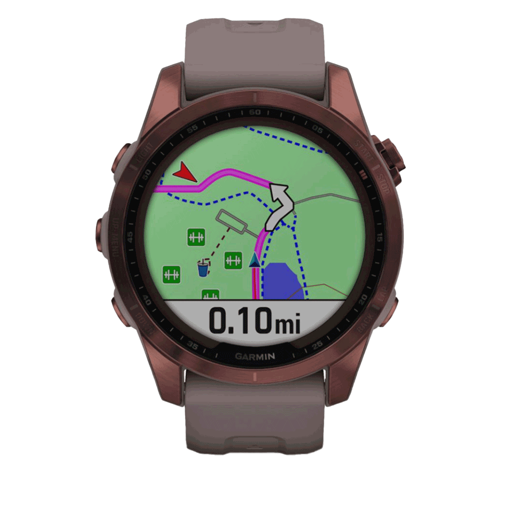 Garmin Fēnix® 7S – Sapphire Solar Edition - Mineral Blue
