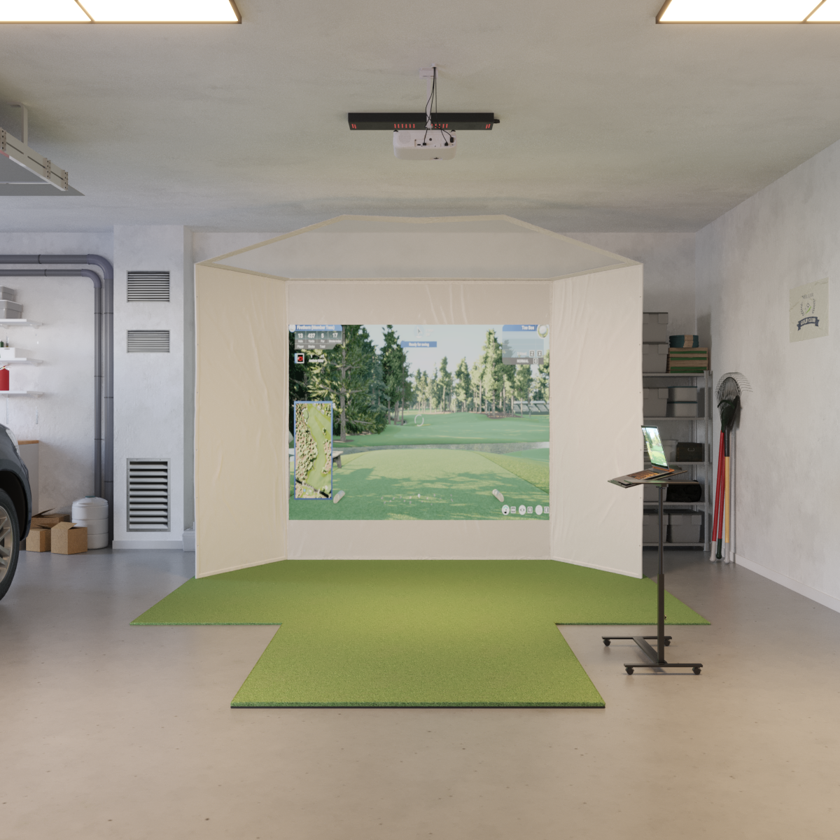 Uneekor EYE XO2 Retractable Golf Simulator