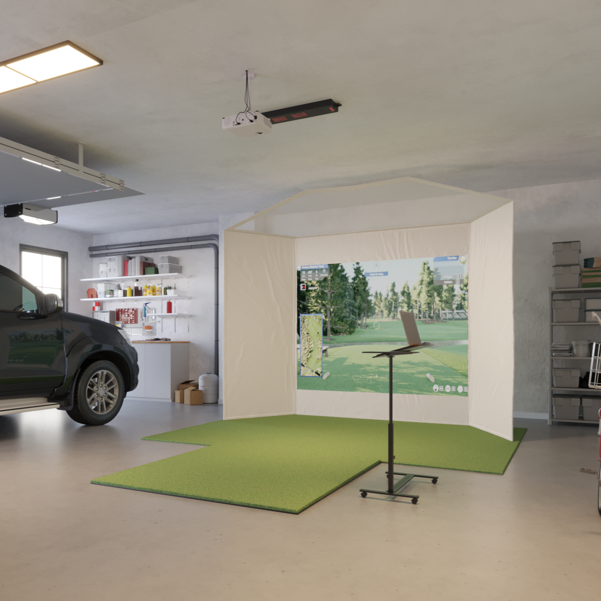Uneekor EYE XO Retractable Golf Simulator