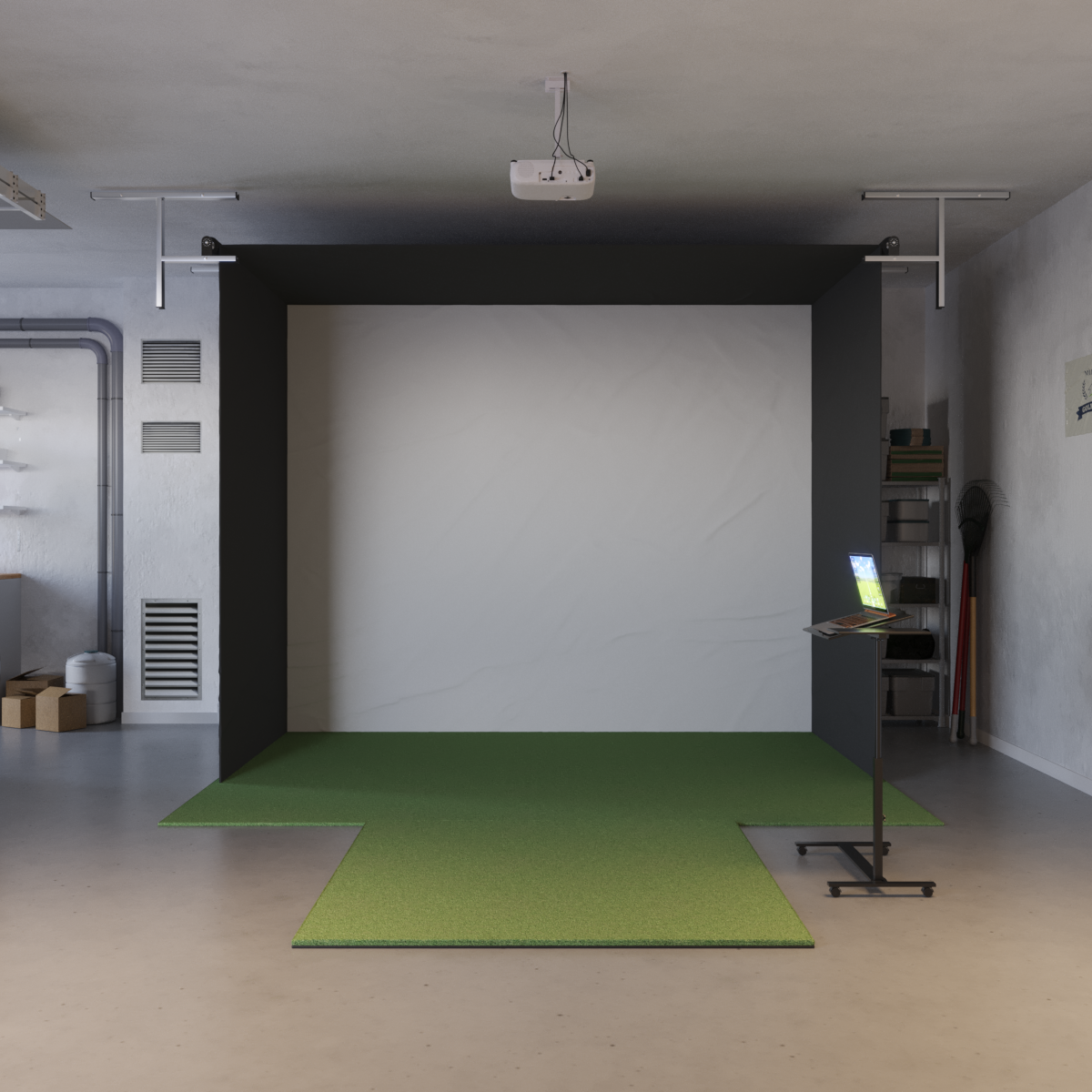 Uneekor EYE MINI Lite Retractable Golf Simulator