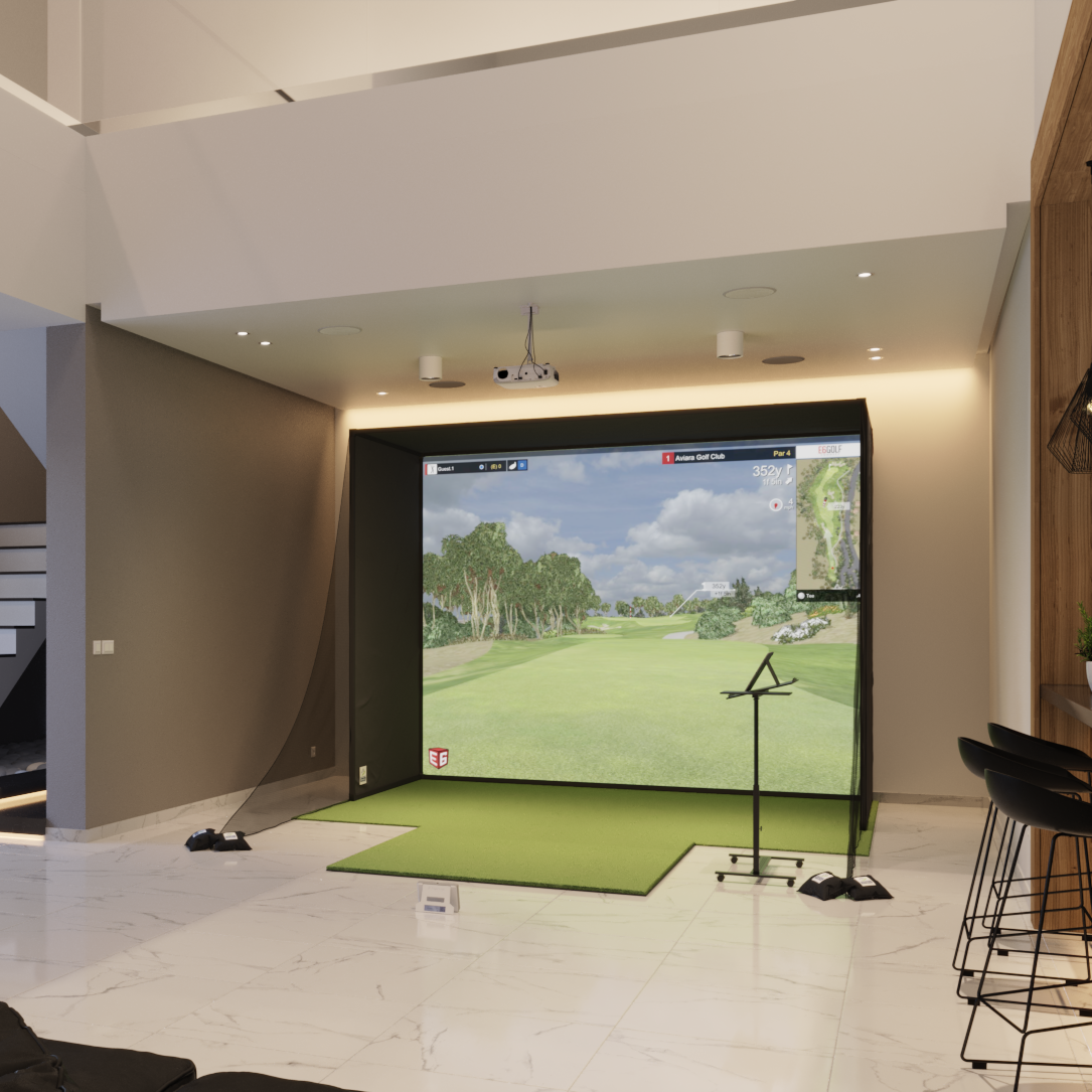 FlightScope Mevo+ SwingBay Golf Simulator Package
