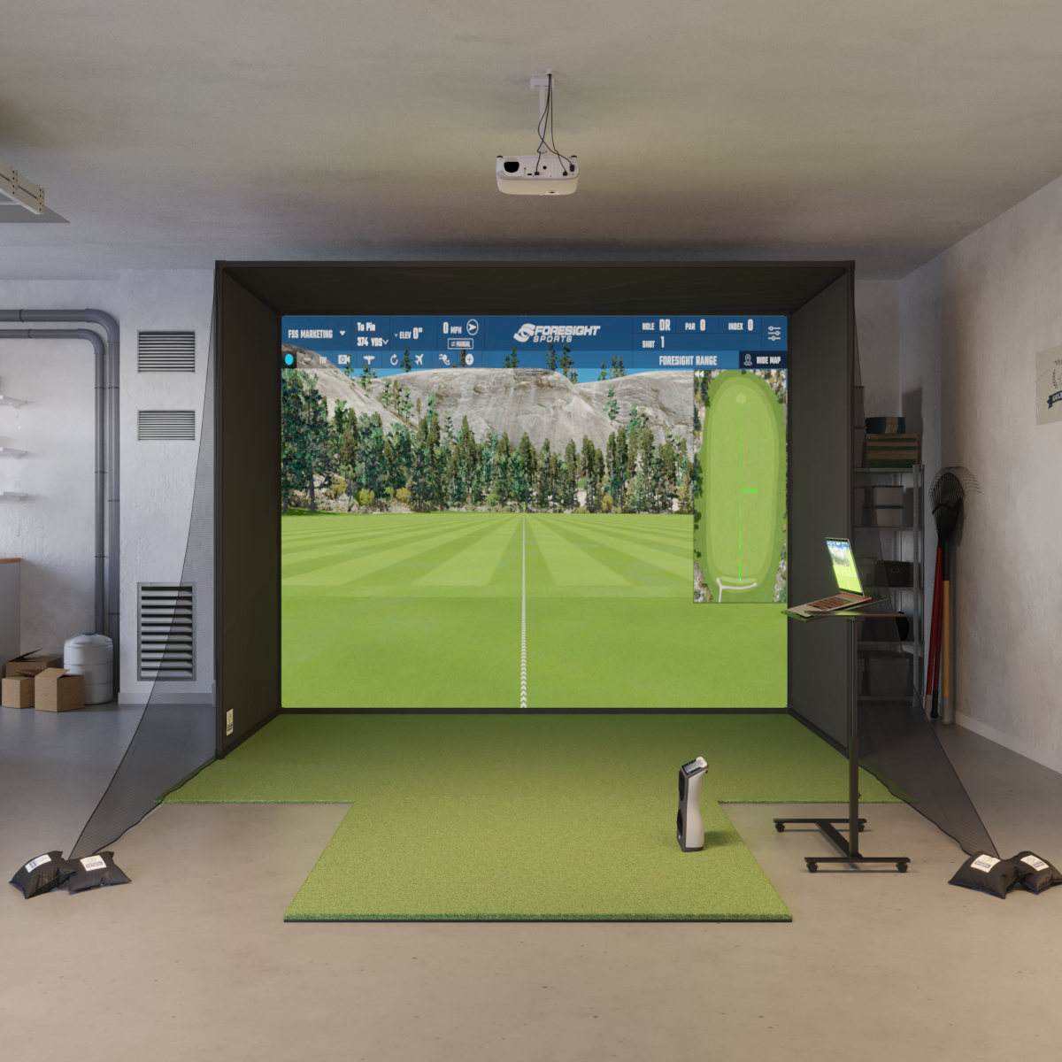 Foresight GCQuad SwingBay Golf Simulator
