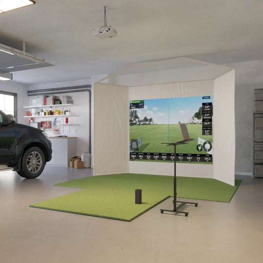 Square Golf Retractable Simulator Package
