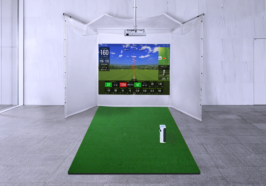 SkyTrak+ Retractable Screen Package