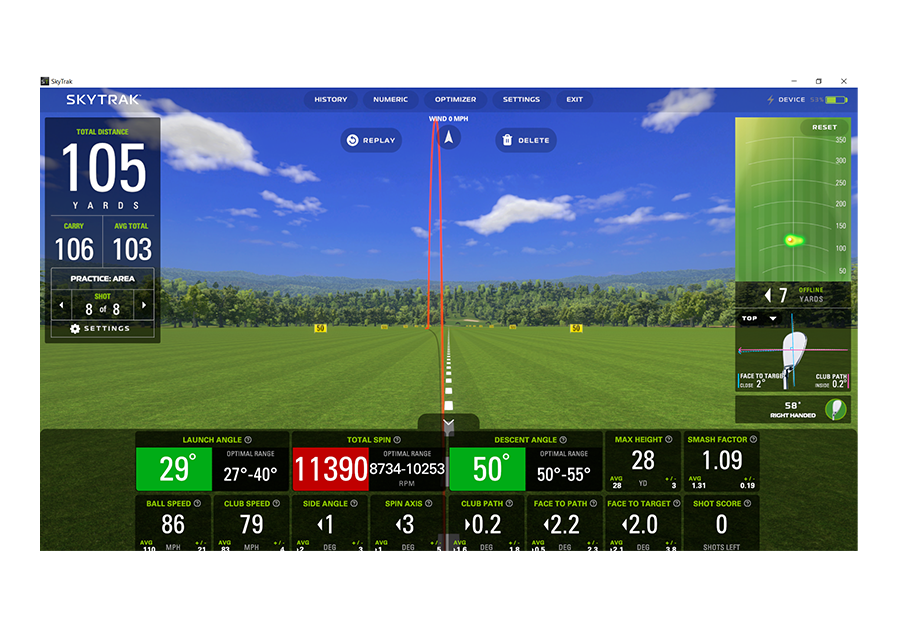 SkyTrak+ Simulator Series Premium Package