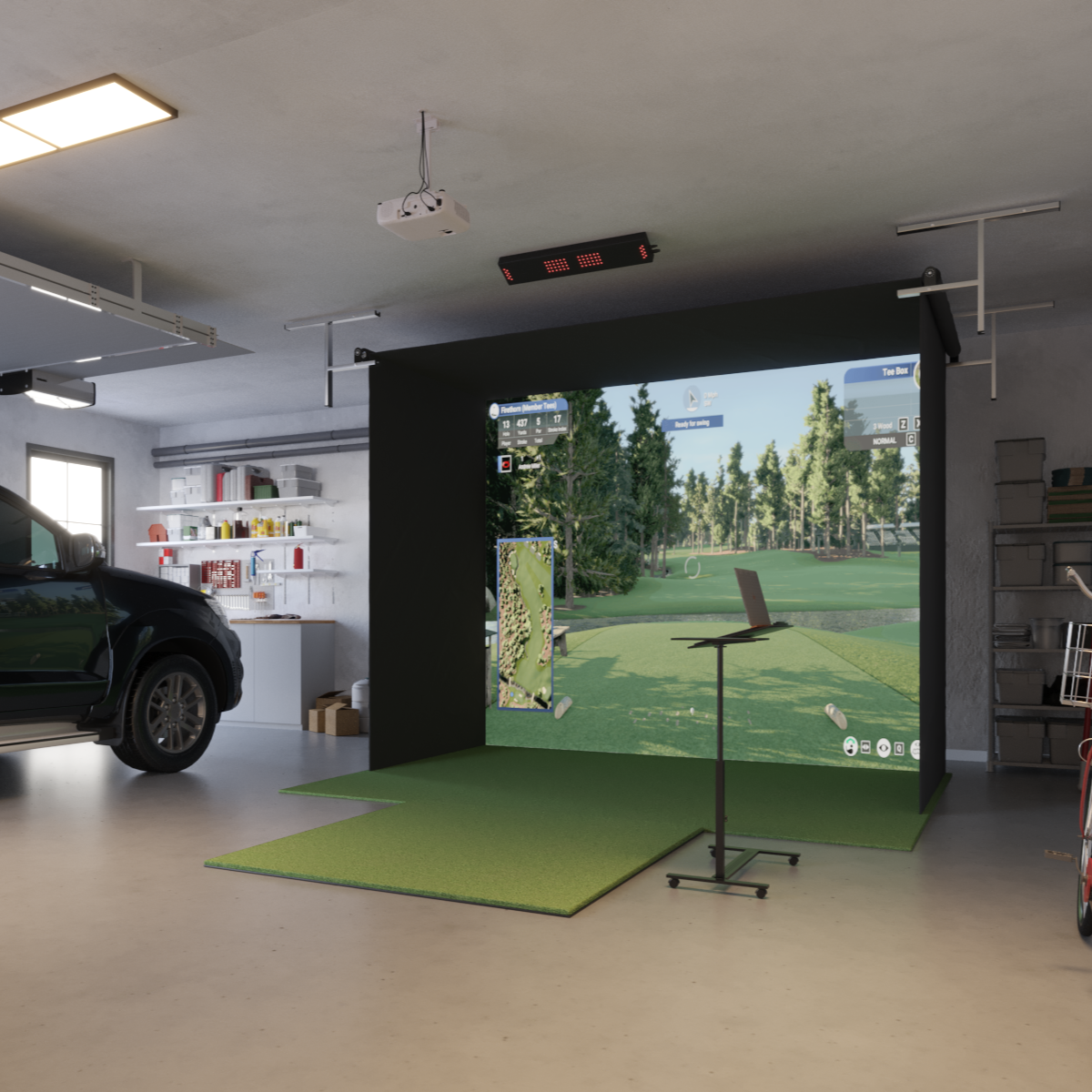 Uneekor EYE XO Retractable Golf Simulator