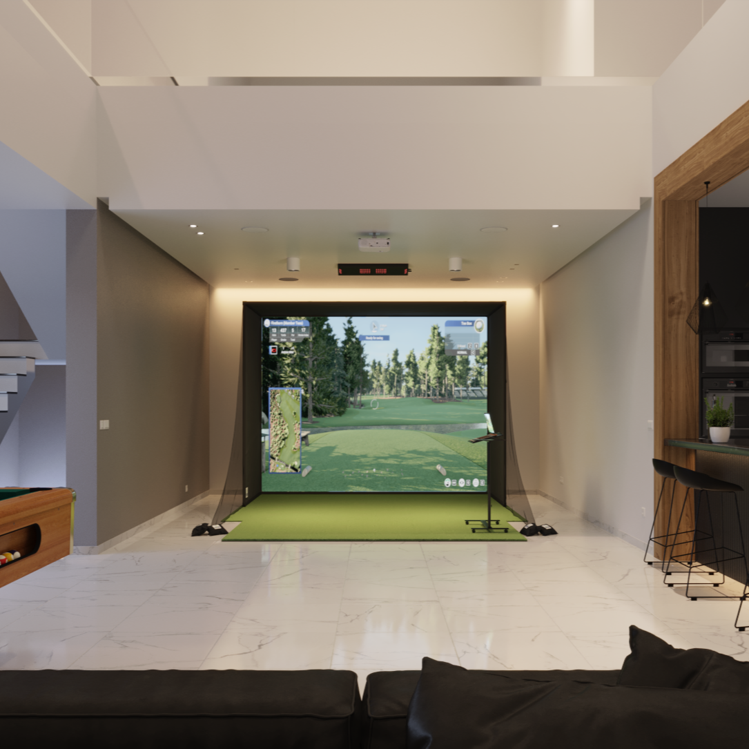Uneekor EYE XO2 SwingBay Golf Simulator Package
