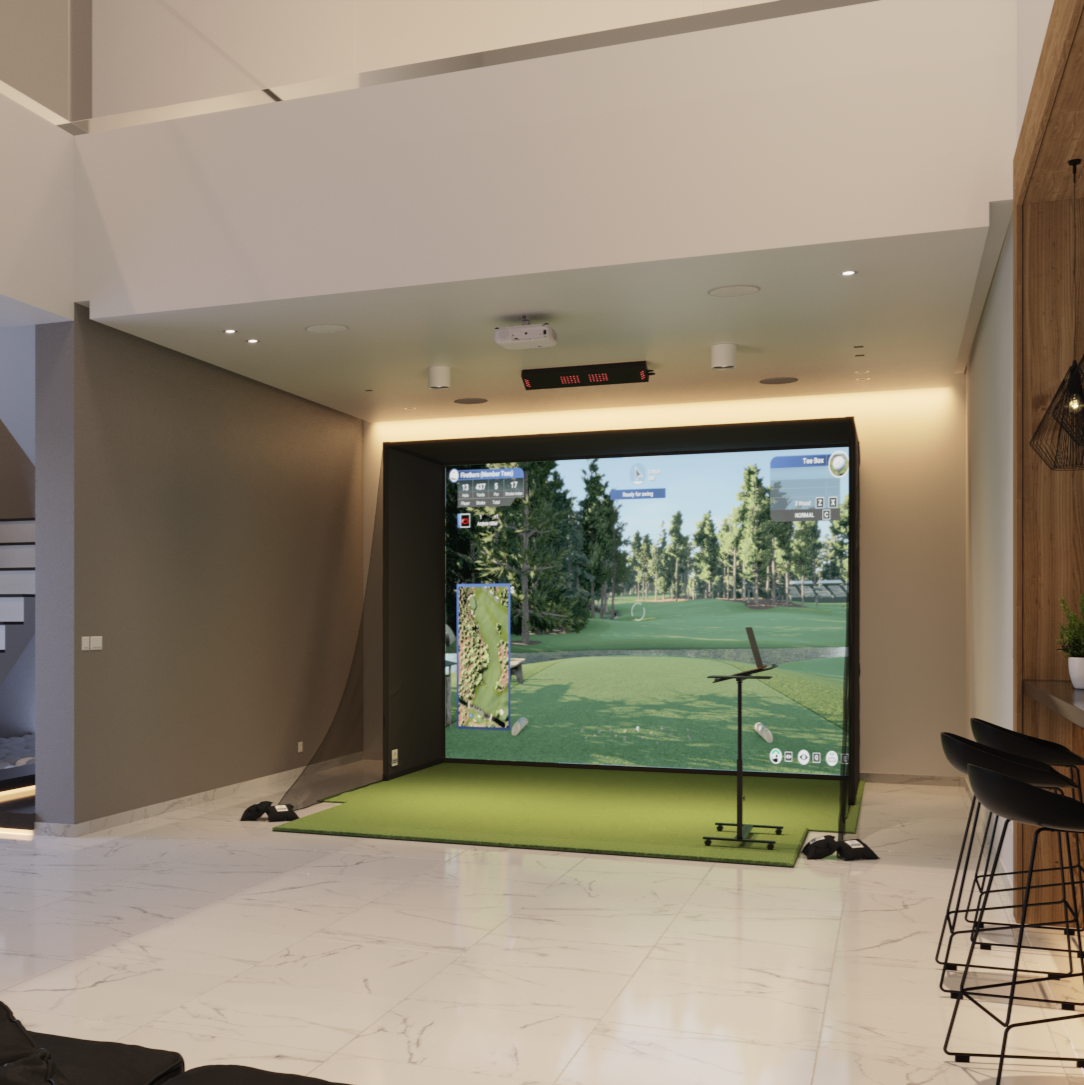 Uneekor EYE XO2 SwingBay Golf Simulator Package