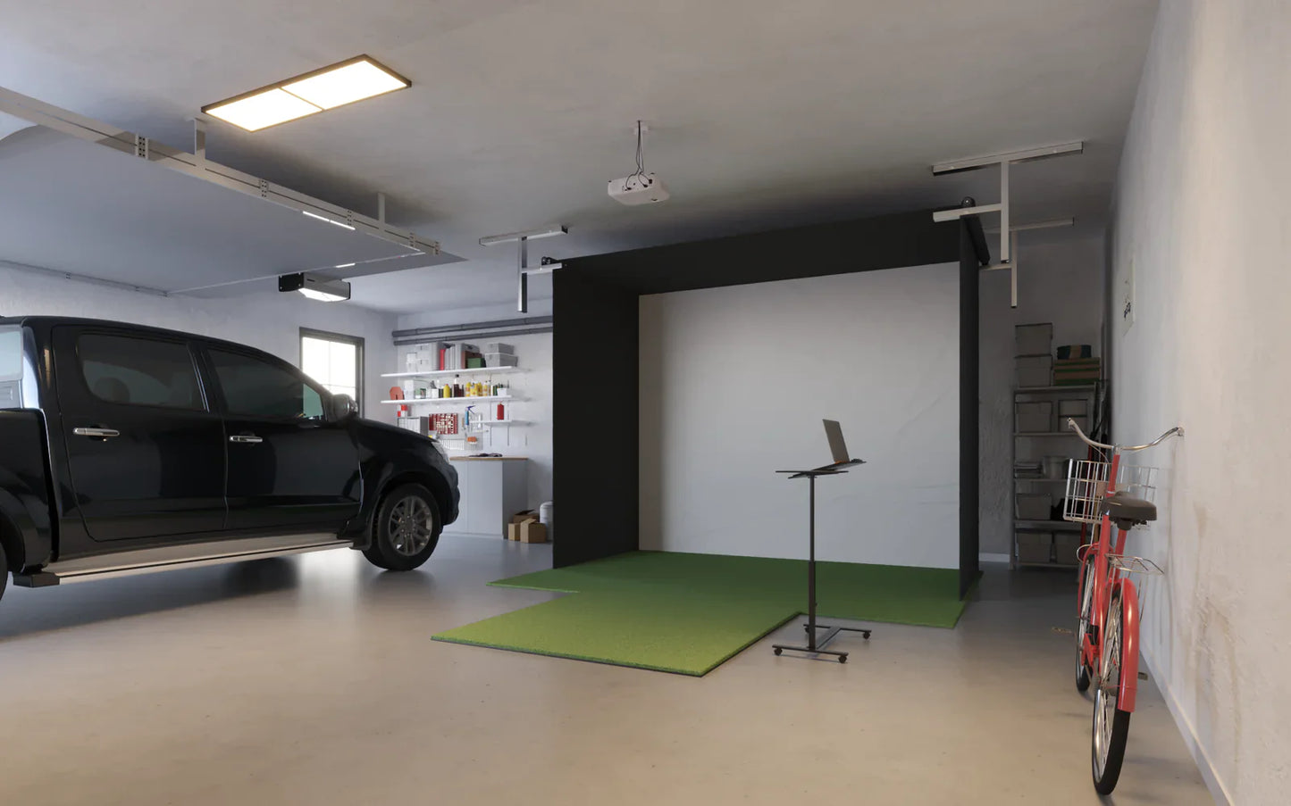 FlightScope X3 Retractable Golf Simulator Package