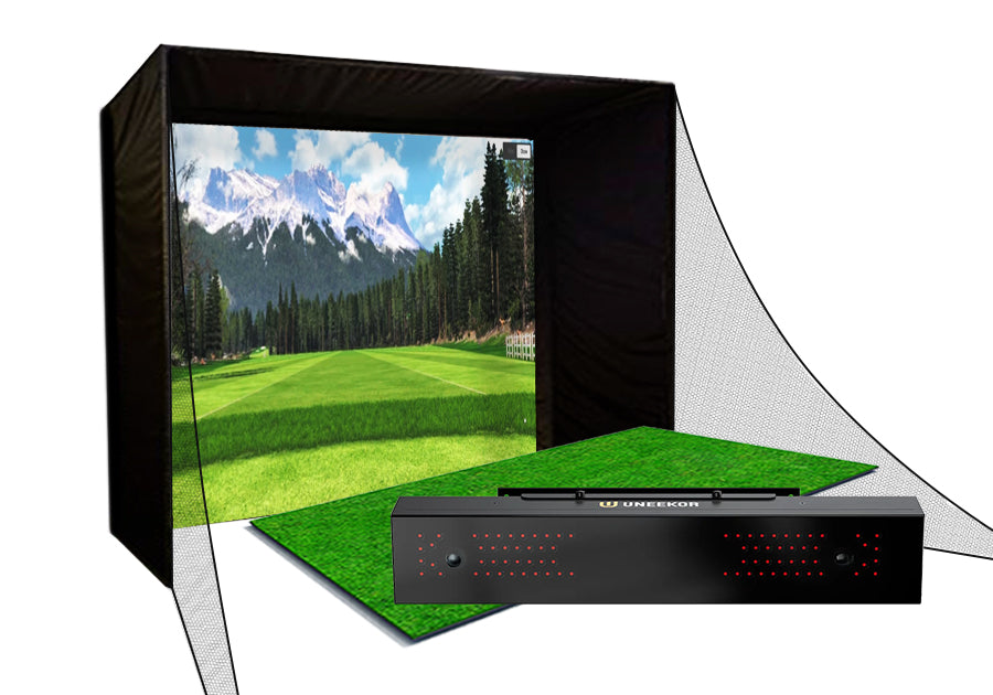 Uneekor EYE XR PerfectBay Golf Simulator Package