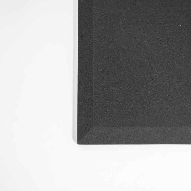 Premium Wall Foam Tiles Bevelled (Pack Of 10) Black