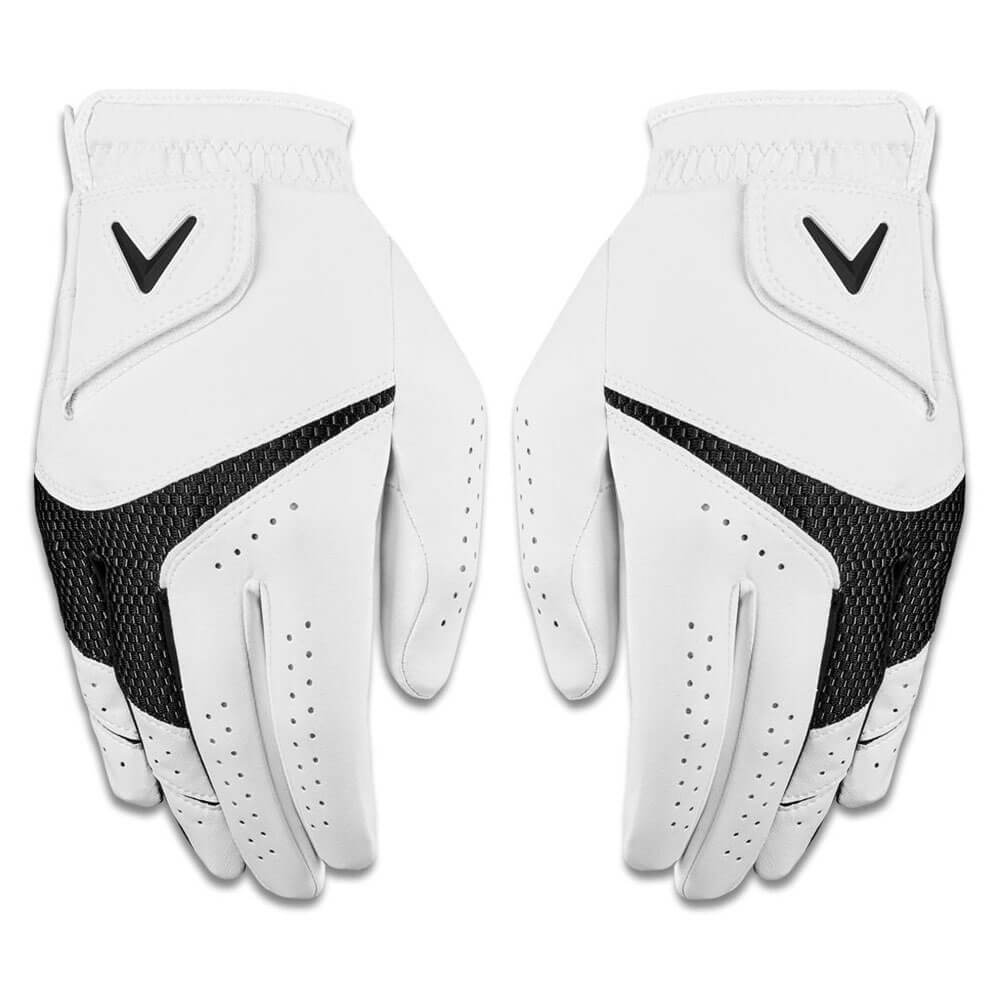 Callaway Weather Spann 2-Pack Golf Glove White - 23 Men