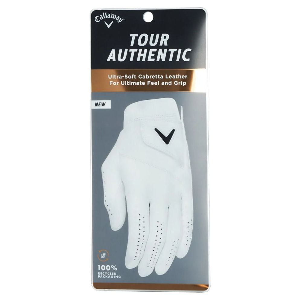 Callaway Tour Authentic Golf Glove White - 24 Men