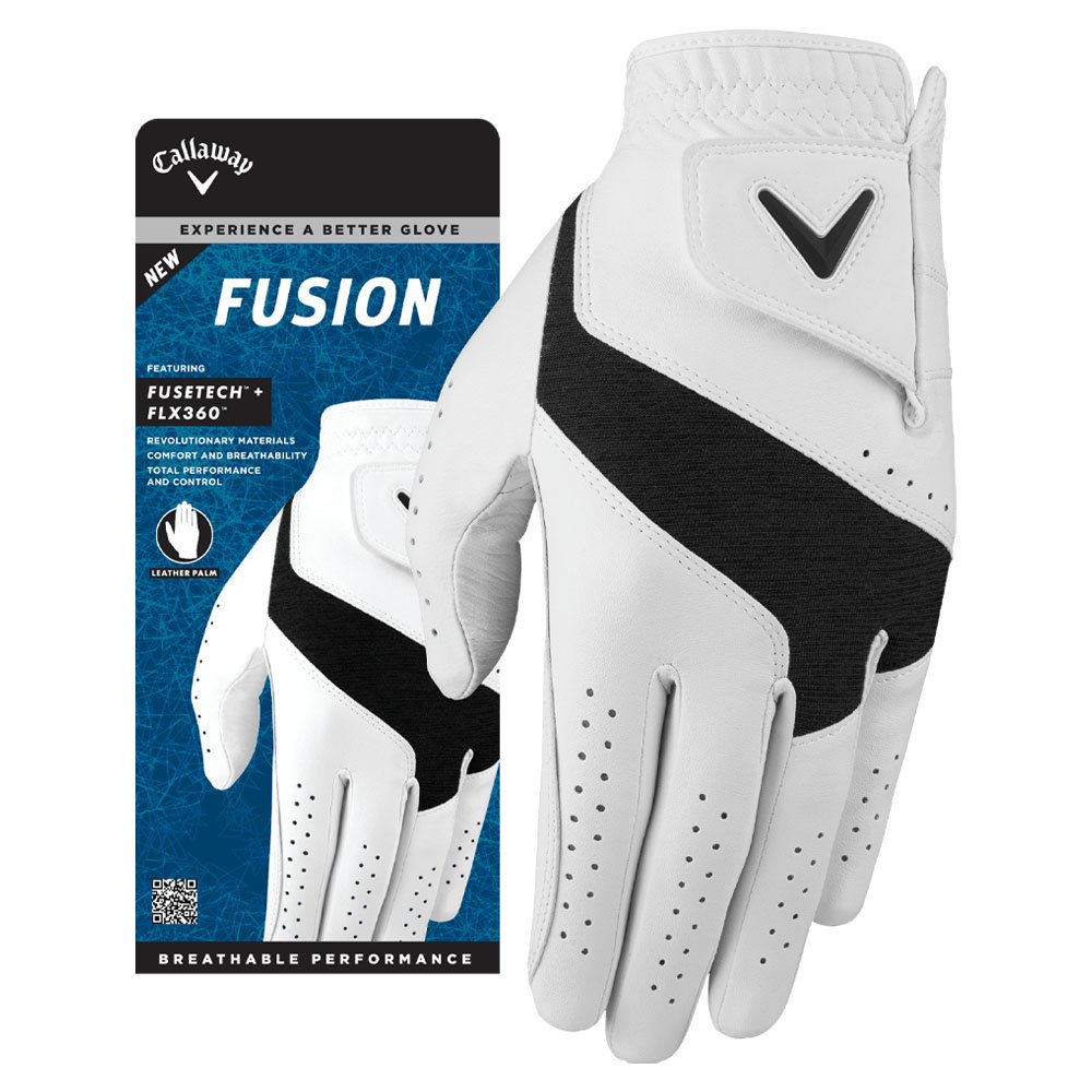 Callaway Fusion Golf Glove White/Charcoal - 24 Men