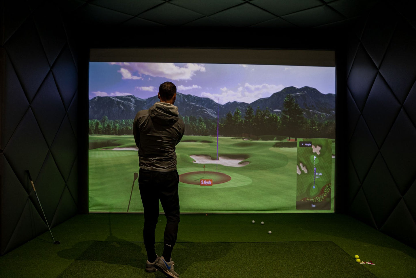 DIY Golf Simulator Impact Screen Pelmet Kit  - Black Foam Edge Border