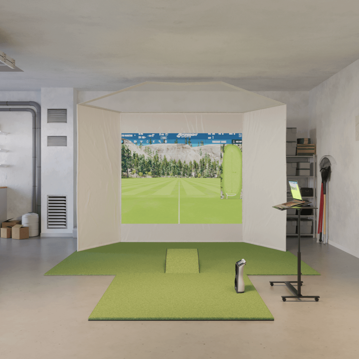 Foresight GCQuad Retractable Golf Simulator