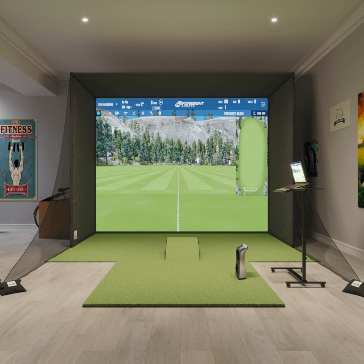 Foresight GCQuad SwingBay Golf Simulator
