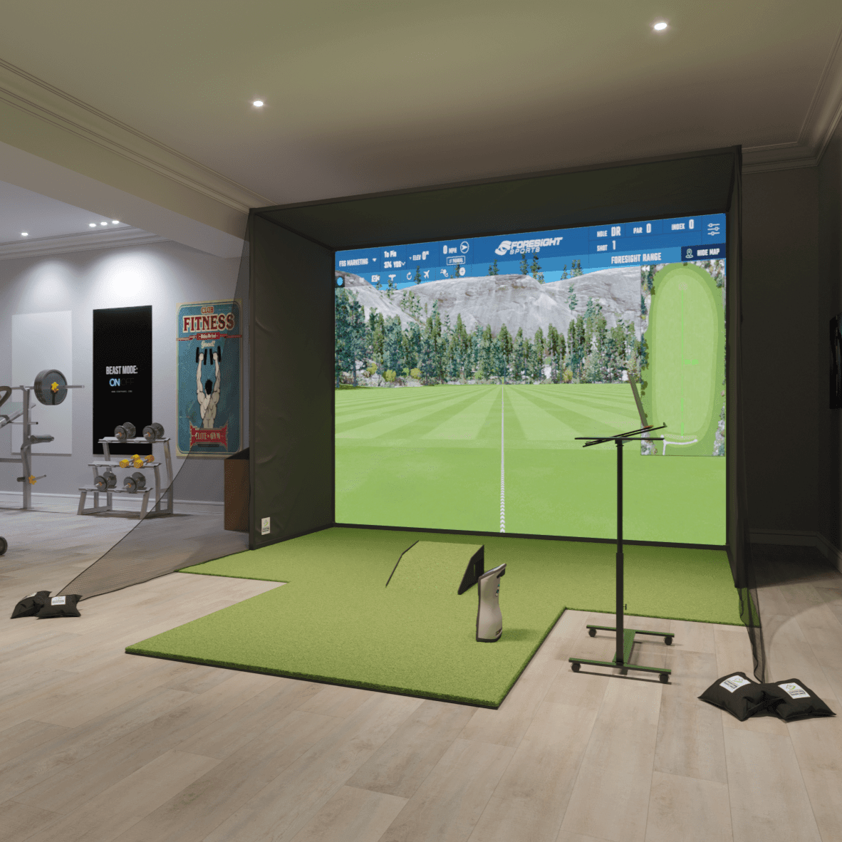 Foresight GCQuad SwingBay Golf Simulator