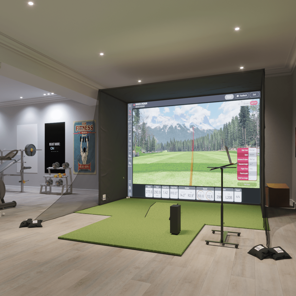 Uneekor EYE MINI Lite SwingBay Golf Simulator