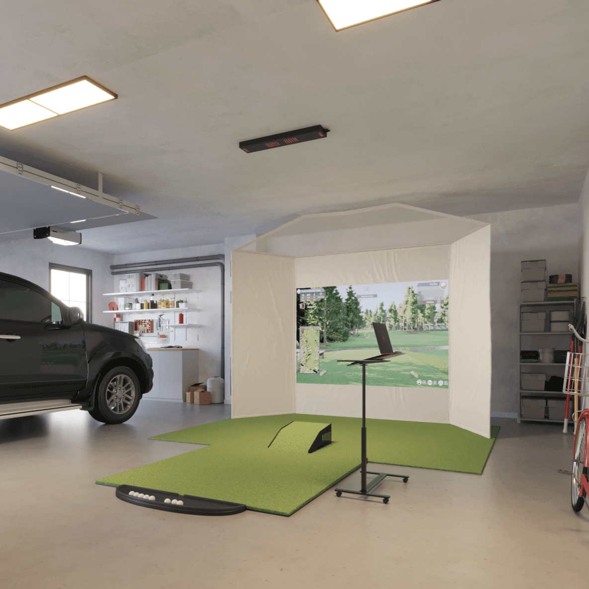 Uneekor EYE XO Retractable Golf Simulator