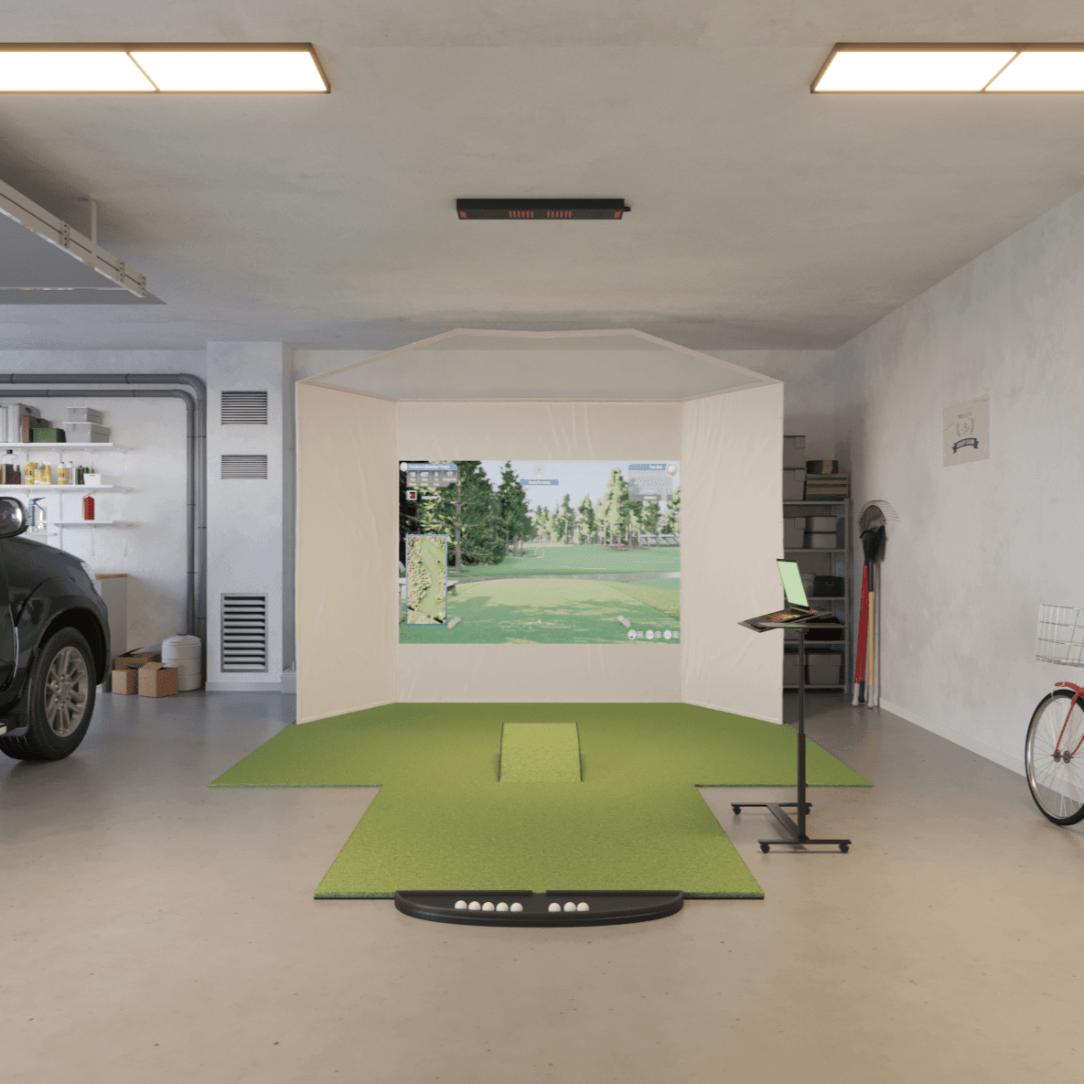 Uneekor EYE XO Retractable Golf Simulator