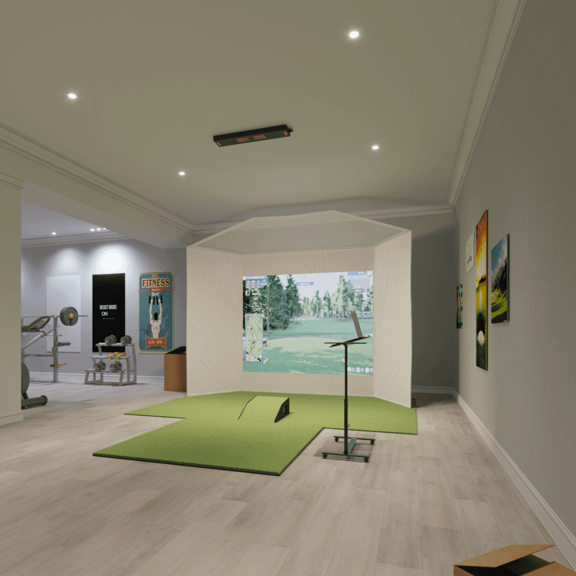 Uneekor EYE XO Retractable Golf Simulator