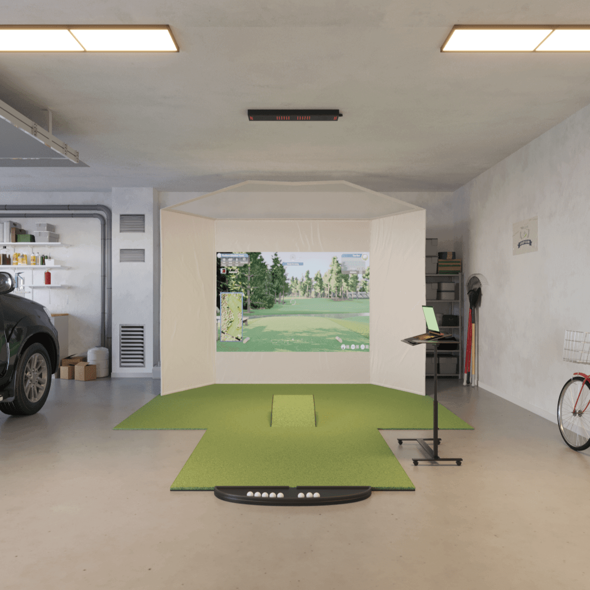 Uneekor EYE XO2 Retractable Golf Simulator