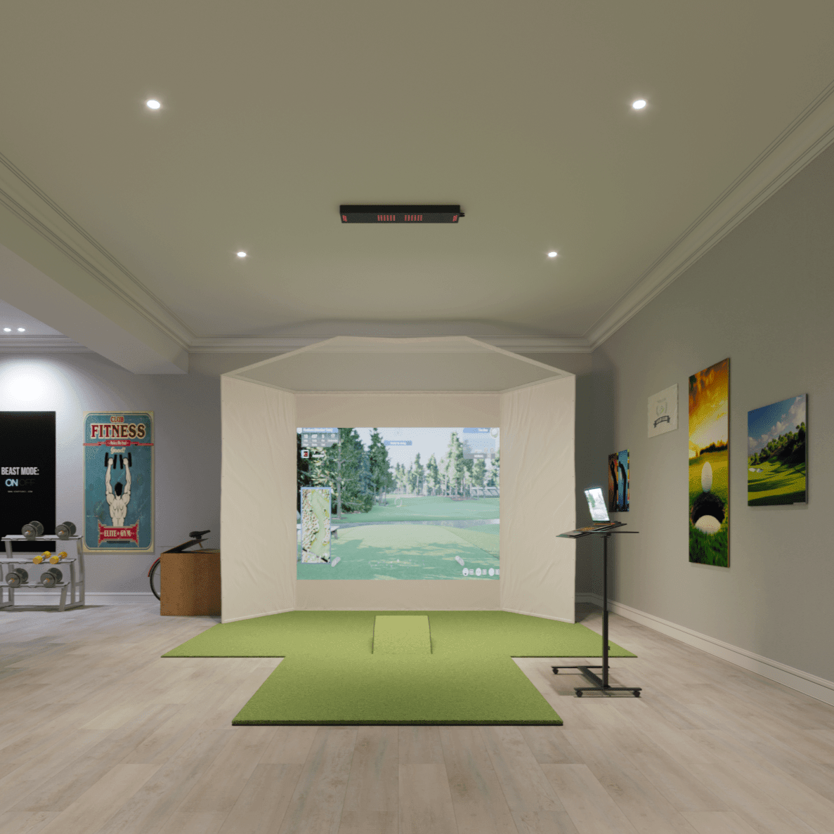 Uneekor EYE XO2 Retractable Golf Simulator