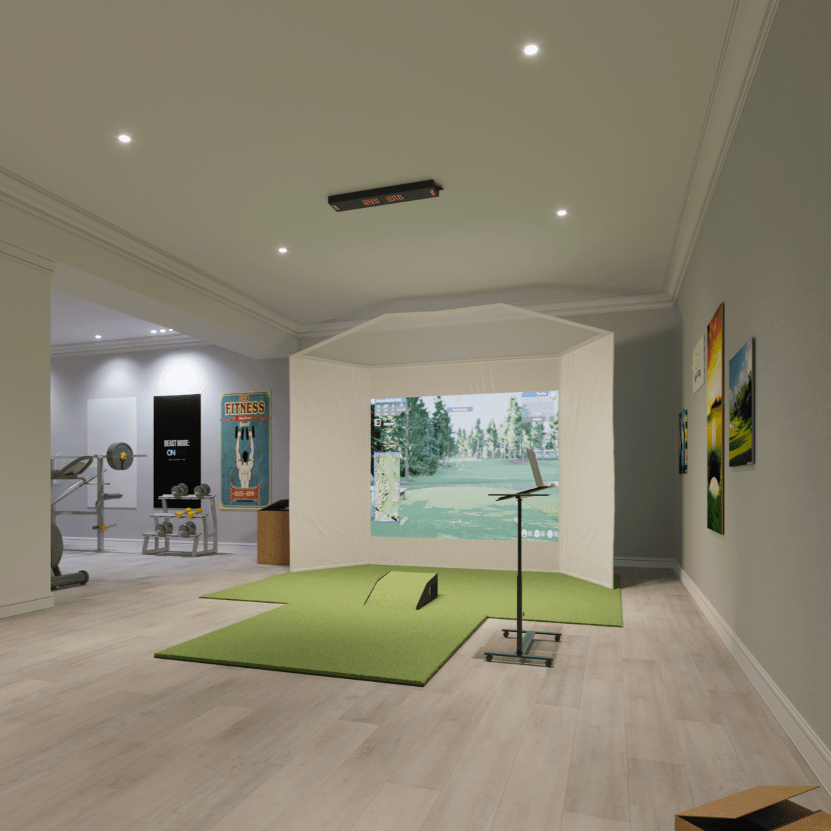 Uneekor EYE XO2 Retractable Golf Simulator
