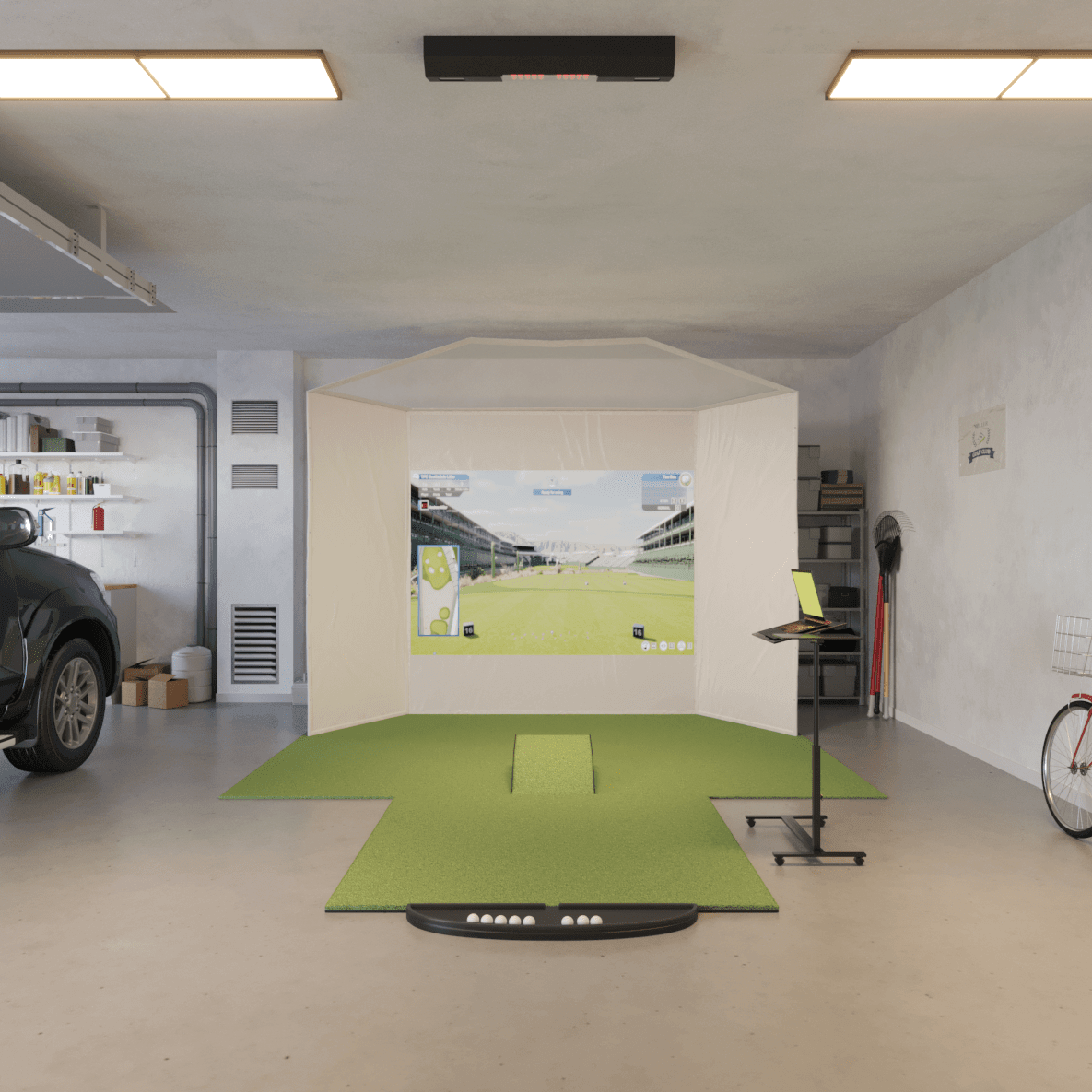 Uneekor QED Retractable Golf Simulator